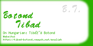 botond tibad business card